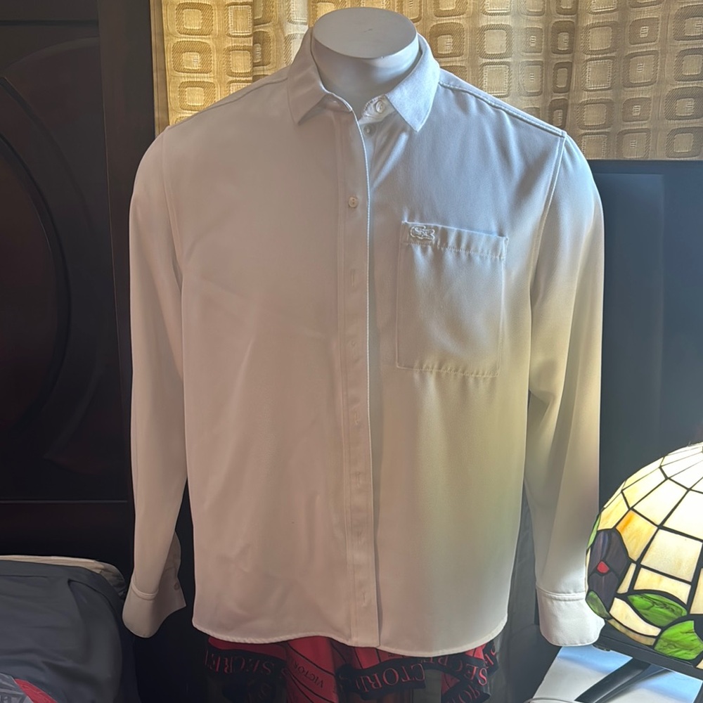 Lacoste White button up shirt